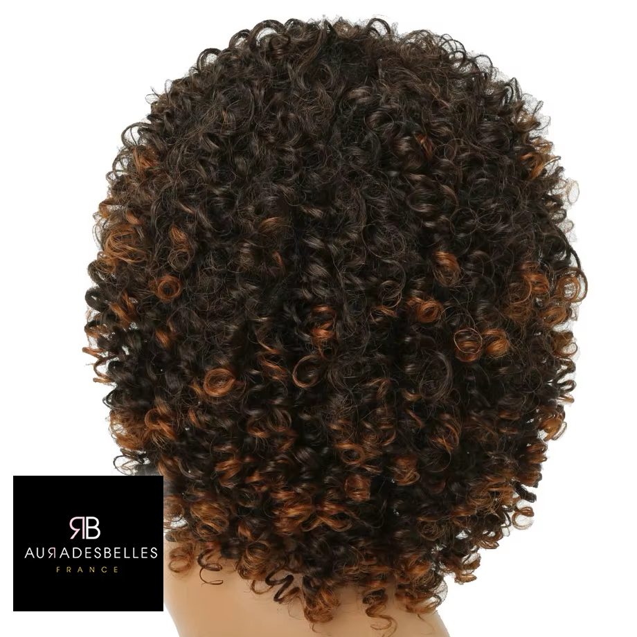 Madi : Perruque curly marron